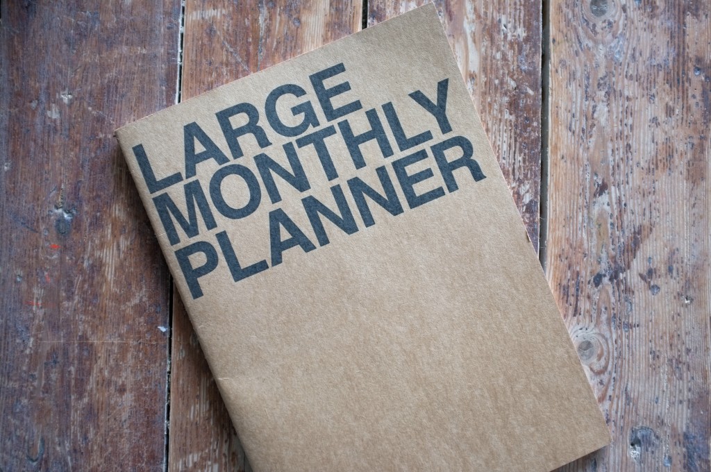 Large monthly planner